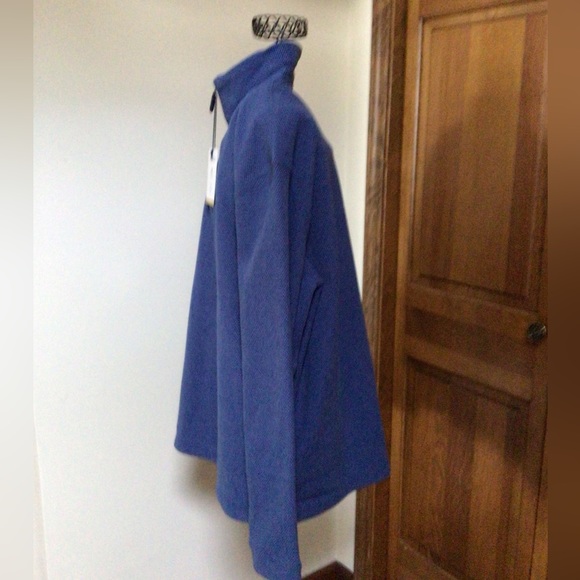 Men's Haggar Clothing Blue Pullover Quarter Zipper Sweater NEW, Large - Picture 4 of 8